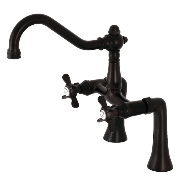 Deck-Mount Clawfoot Tub Faucet, Oil Rubbed Bronze, Deck Mount